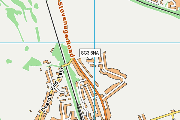 SG3 6NA map - OS VectorMap District (Ordnance Survey)