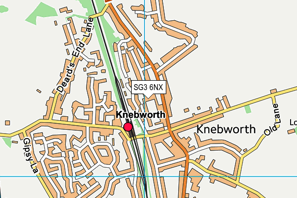 SG3 6NX map - OS VectorMap District (Ordnance Survey)