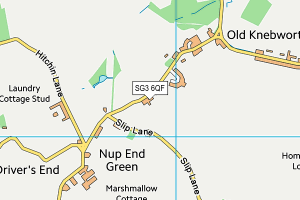 SG3 6QF map - OS VectorMap District (Ordnance Survey)