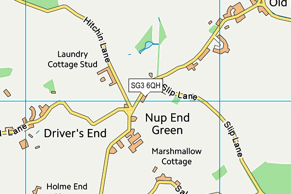SG3 6QH map - OS VectorMap District (Ordnance Survey)