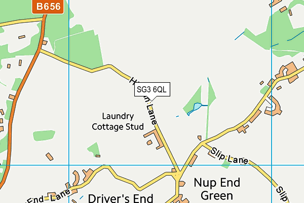 SG3 6QL map - OS VectorMap District (Ordnance Survey)