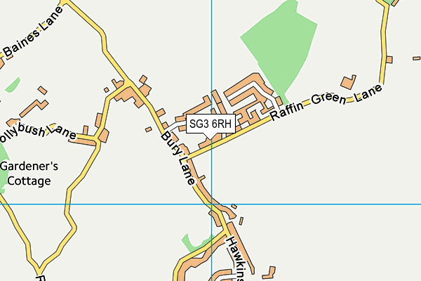 SG3 6RH map - OS VectorMap District (Ordnance Survey)