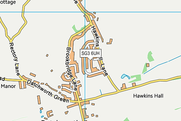 SG3 6UH map - OS VectorMap District (Ordnance Survey)