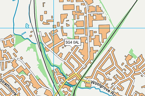 SG4 0AL map - OS VectorMap District (Ordnance Survey)