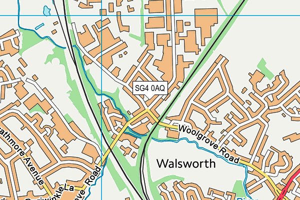 SG4 0AQ map - OS VectorMap District (Ordnance Survey)