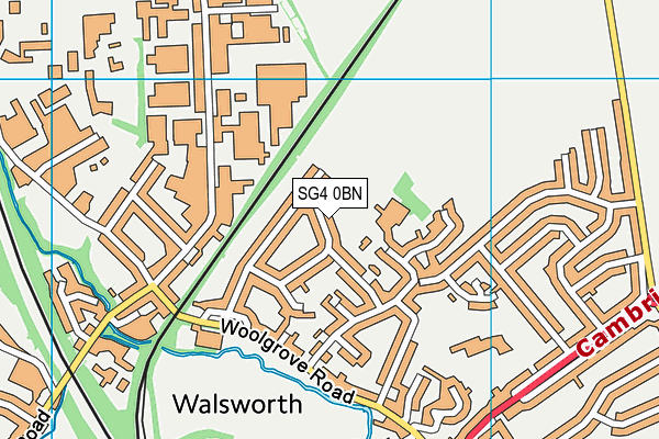 SG4 0BN map - OS VectorMap District (Ordnance Survey)