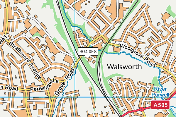 SG4 0FS map - OS VectorMap District (Ordnance Survey)