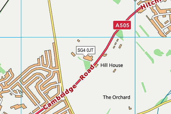 SG4 0JT map - OS VectorMap District (Ordnance Survey)