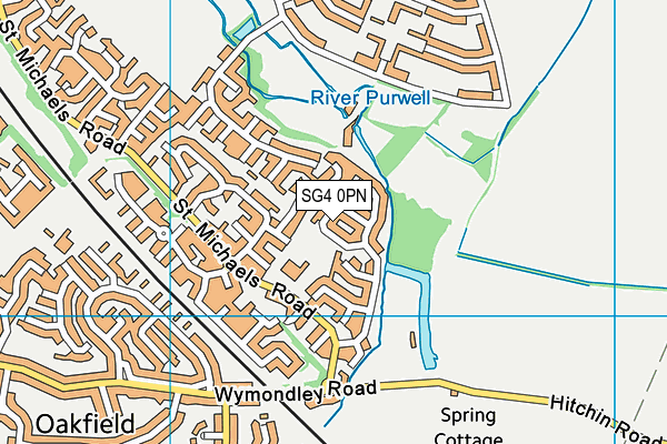 SG4 0PN map - OS VectorMap District (Ordnance Survey)