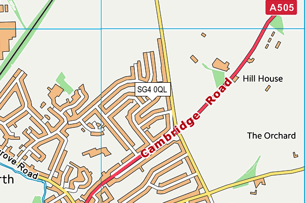 SG4 0QL map - OS VectorMap District (Ordnance Survey)