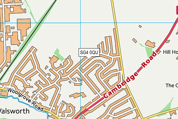 SG4 0QU map - OS VectorMap District (Ordnance Survey)