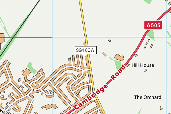 SG4 0QW map - OS VectorMap District (Ordnance Survey)
