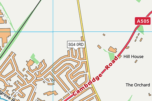 SG4 0RD map - OS VectorMap District (Ordnance Survey)