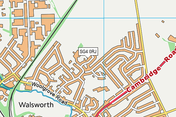 SG4 0RJ map - OS VectorMap District (Ordnance Survey)