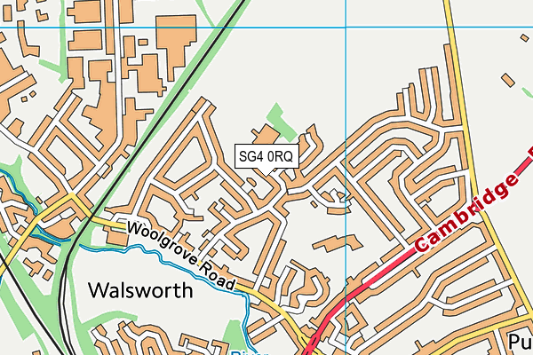 SG4 0RQ map - OS VectorMap District (Ordnance Survey)