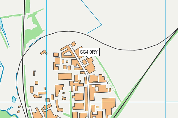 SG4 0RY map - OS VectorMap District (Ordnance Survey)