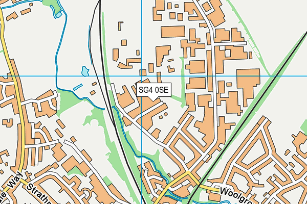 SG4 0SE map - OS VectorMap District (Ordnance Survey)