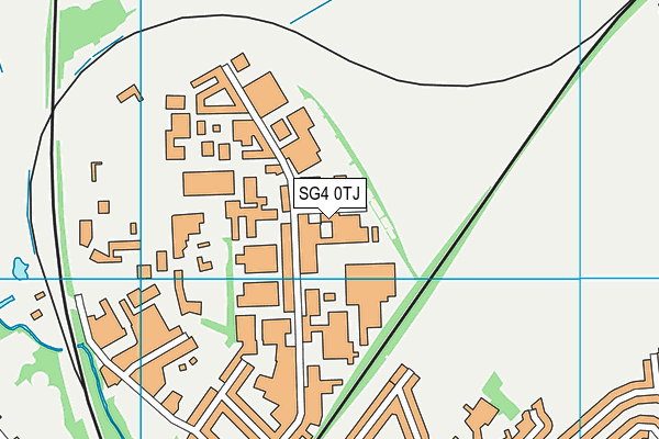 SG4 0TJ map - OS VectorMap District (Ordnance Survey)