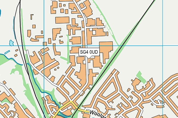 SG4 0UD map - OS VectorMap District (Ordnance Survey)