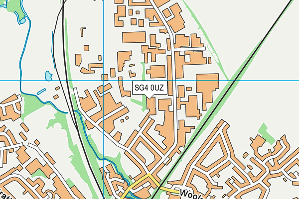 SG4 0UZ map - OS VectorMap District (Ordnance Survey)