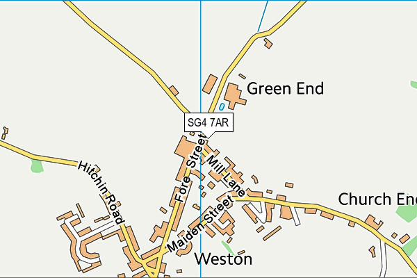 SG4 7AR map - OS VectorMap District (Ordnance Survey)
