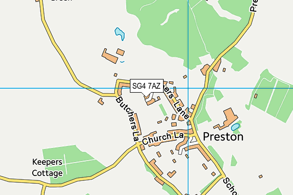 SG4 7AZ map - OS VectorMap District (Ordnance Survey)