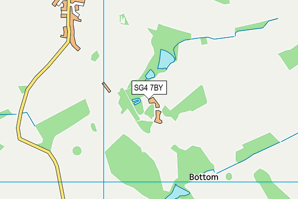 SG4 7BY map - OS VectorMap District (Ordnance Survey)