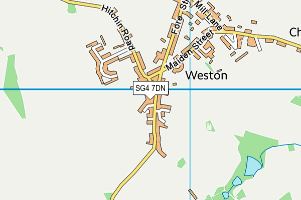 SG4 7DN map - OS VectorMap District (Ordnance Survey)