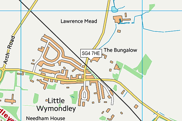 Map of RUSSELL J MILLIGAN LTD at district scale