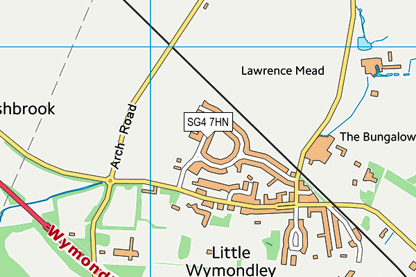 Wymondley Junior Mixed and Infant School map (SG4 7HN) - OS VectorMap District (Ordnance Survey)