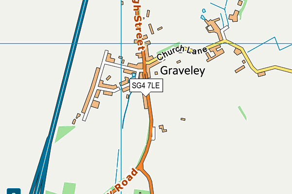 SG4 7LE map - OS VectorMap District (Ordnance Survey)