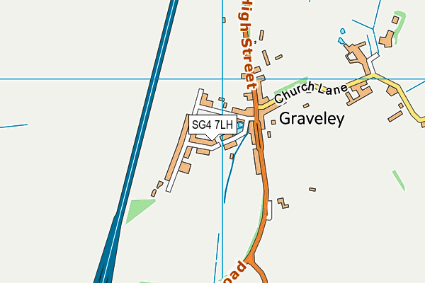 SG4 7LH map - OS VectorMap District (Ordnance Survey)