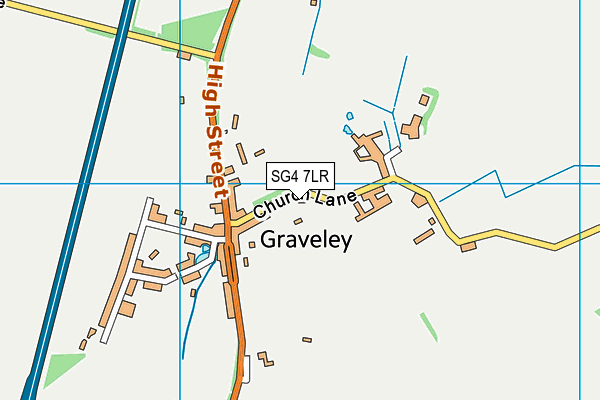 SG4 7LR map - OS VectorMap District (Ordnance Survey)