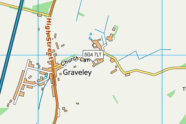 SG4 7LT map - OS VectorMap District (Ordnance Survey)