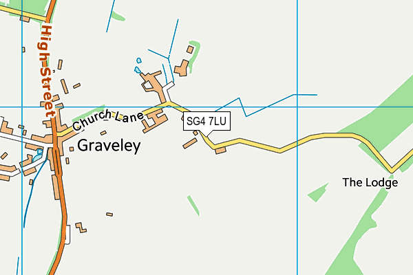 SG4 7LU map - OS VectorMap District (Ordnance Survey)