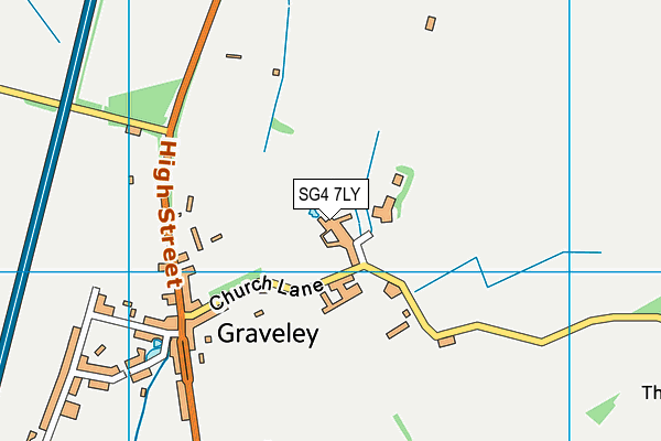 SG4 7LY map - OS VectorMap District (Ordnance Survey)