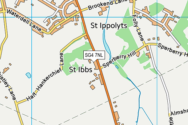 SG4 7NL map - OS VectorMap District (Ordnance Survey)