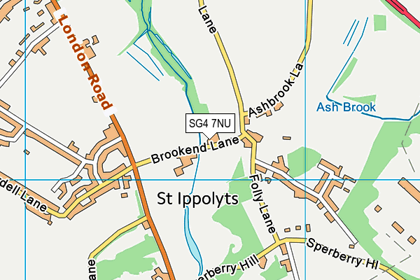 SG4 7NU map - OS VectorMap District (Ordnance Survey)