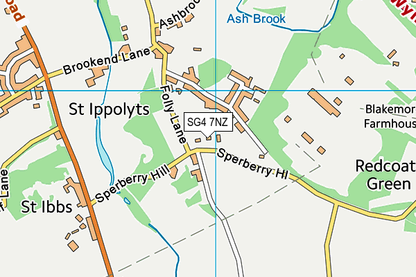SG4 7NZ map - OS VectorMap District (Ordnance Survey)
