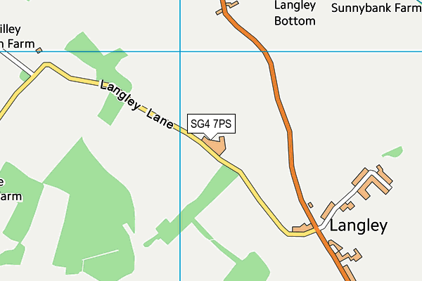 SG4 7PS map - OS VectorMap District (Ordnance Survey)