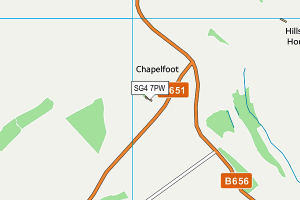 SG4 7PW map - OS VectorMap District (Ordnance Survey)