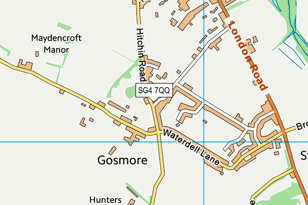 SG4 7QQ map - OS VectorMap District (Ordnance Survey)