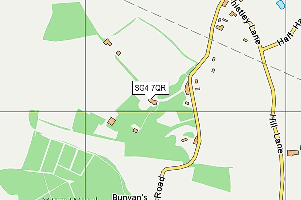SG4 7QR map - OS VectorMap District (Ordnance Survey)