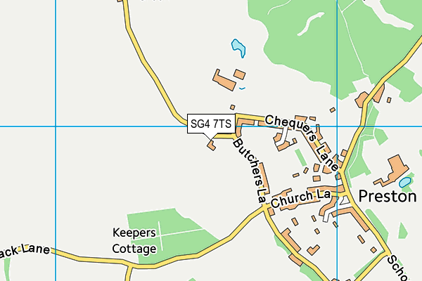 SG4 7TS map - OS VectorMap District (Ordnance Survey)