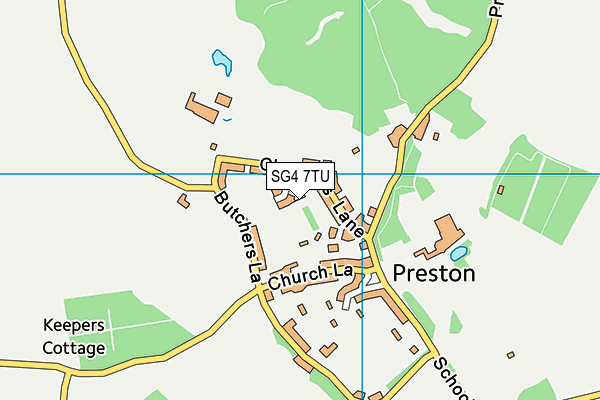 SG4 7TU map - OS VectorMap District (Ordnance Survey)