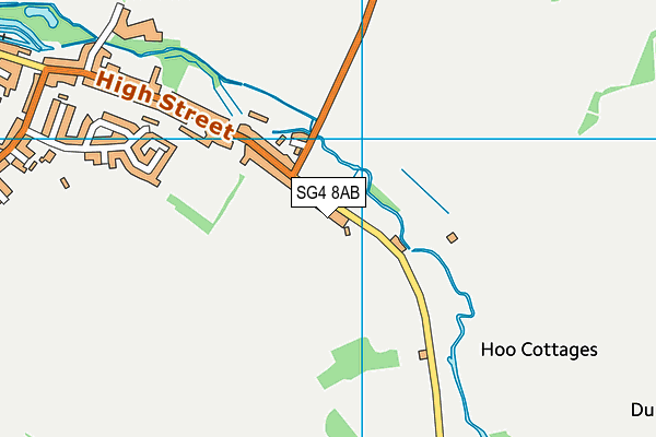 SG4 8AB map - OS VectorMap District (Ordnance Survey)