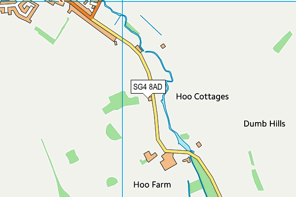 SG4 8AD map - OS VectorMap District (Ordnance Survey)