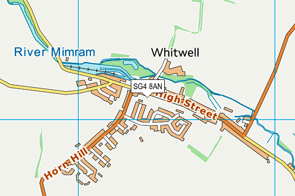 SG4 8AN map - OS VectorMap District (Ordnance Survey)