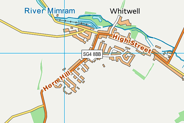 SG4 8BB map - OS VectorMap District (Ordnance Survey)