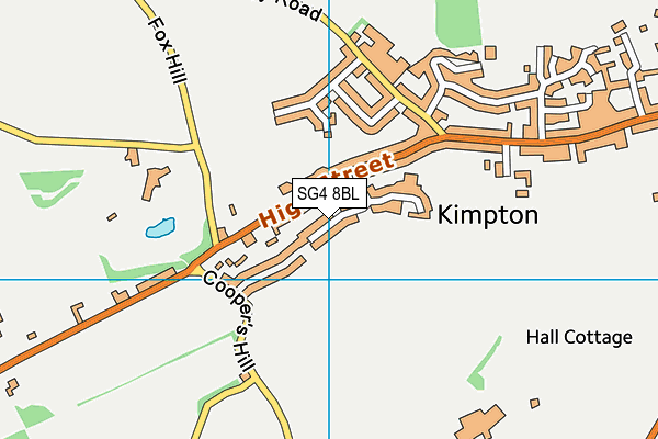 SG4 8BL map - OS VectorMap District (Ordnance Survey)